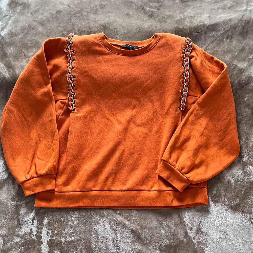 I.N.C International Gold Trimmed Sweatshirt- L